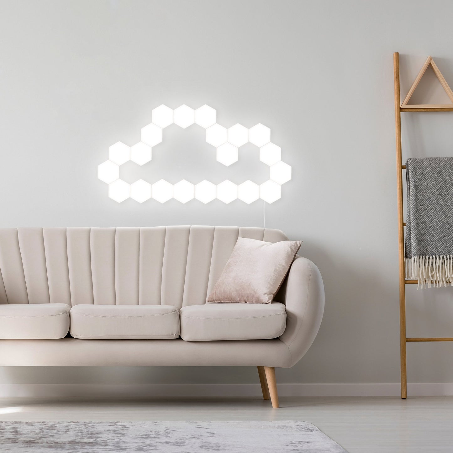 Quantum lamp led Hexagonal lamps modular touch sensitive lighting night light magnetic hexagons creative decoration wall lampara