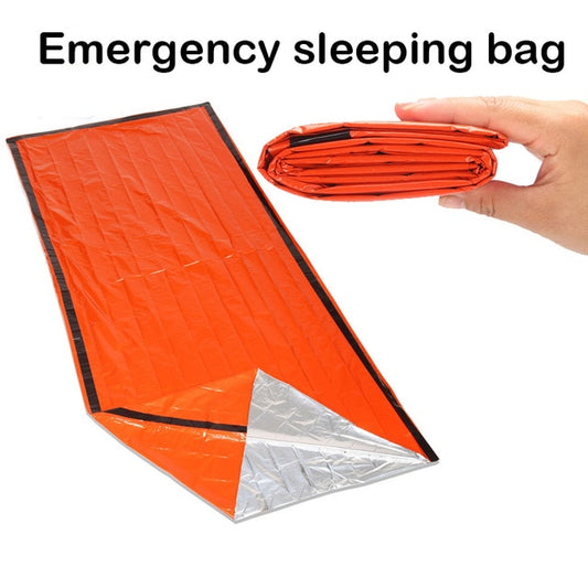 Portable Emergency foil Reusable Waterproof Rescue Space Thermal orange Bag Outdoor Camping Travel Hiking Travel Kits